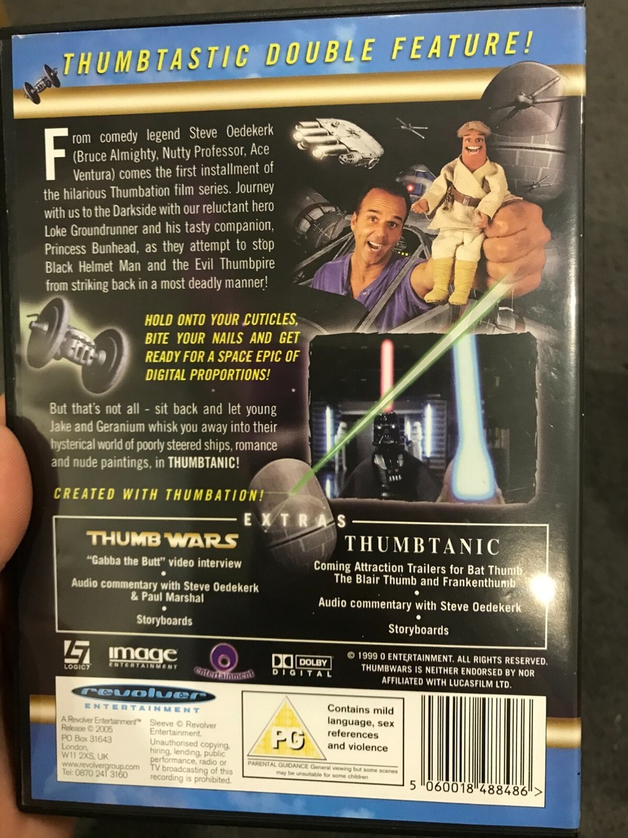 Thumb Wars / Thumbtanic region 2 DVD (Steve Oedekerk thumb comedy