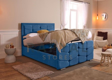 CELIA OTTOMAN STORAGE BED PANEL PLUSH VELVET UPHOLSTERED BED FRAME