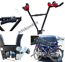 Hasta 3 Enganches de montaje de barra de remolque trasera para bicicleta 50 mm Portabicicletas Portabicicletas 45 Kg