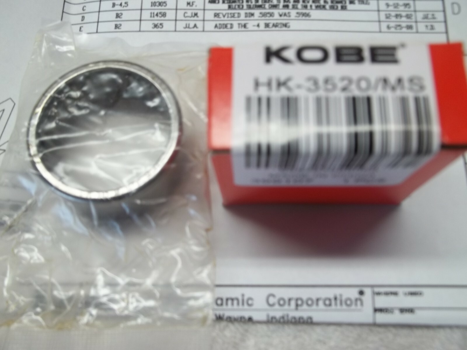SKF/ KOBE HK3520/MS NEEDLE ROLLER BEARING (OD42 MM) eBay