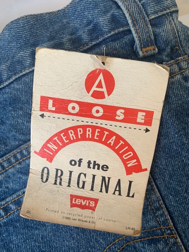 Levi's 540 Made In USA 58x32 Men’s Jeans Blue denim Vintage 1992 Loose Fit - Picture 4 of 6