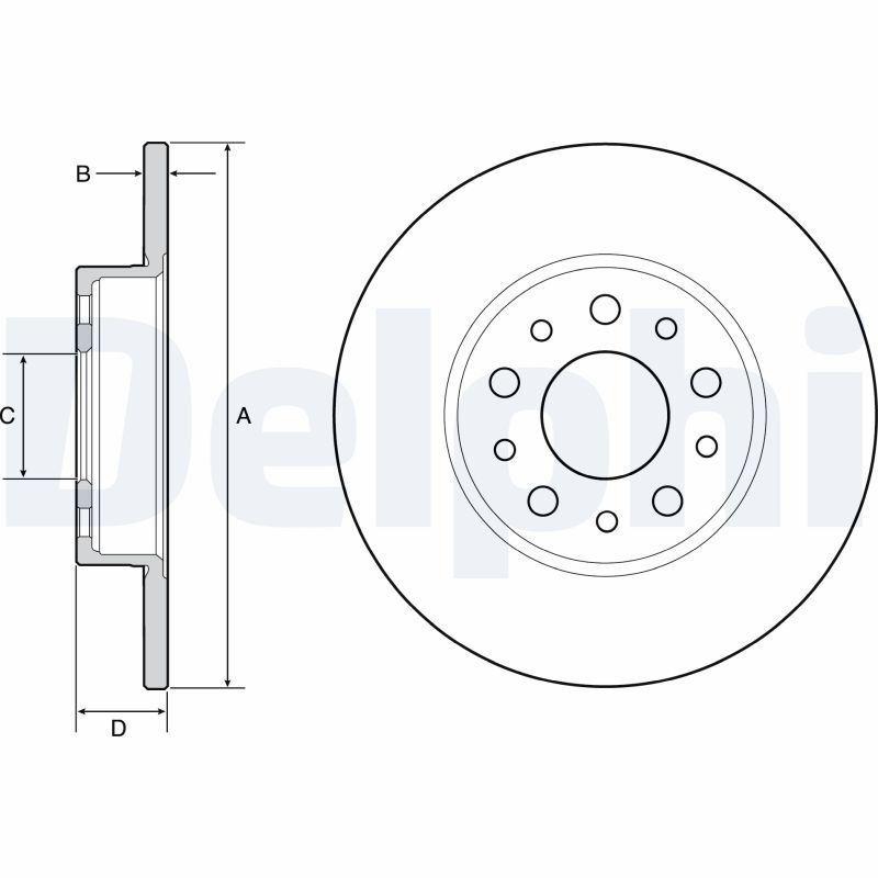 Disques de frein Fiat 500L 1.3 D Multijet 1.4 1.6 0.9 kit de freinage avant de remplacement