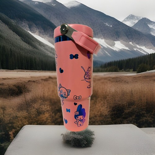 Ice flow 30 oz Tumbler Laser Engraved tumbler Sanrio Hello Kitty And Friends - Picture 3 of 5