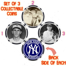 RAY FISHER - LEGENDARY YANKEES BASEBALL PLAYER - COLLECTABLE COIN SET
