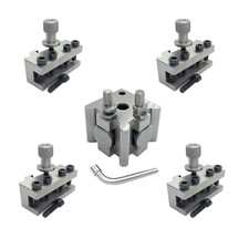5 Pcs Set Quick-Change Toolpost T37  Myford ML7 Main Block & 4 Standard Holders