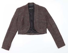 Warehouse Womens Brown Jacket Size 10