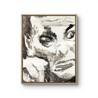 8 x 10 Expressionism Mafia Boss Original Handmade Colorful Abstract Painting