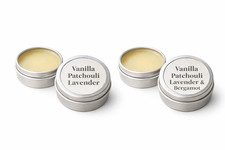 Unisex Solid Fragrance Balm, Vanilla Patchouli Lavender  Bergamot Collection