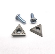 John Bean Brake Lathe Inserts 90487 Positive Rake Carbide Bits 10 Pk New John Bean Brake Lathe Inserts 90487 Positive Rake Carbide Bits 10 Pk New