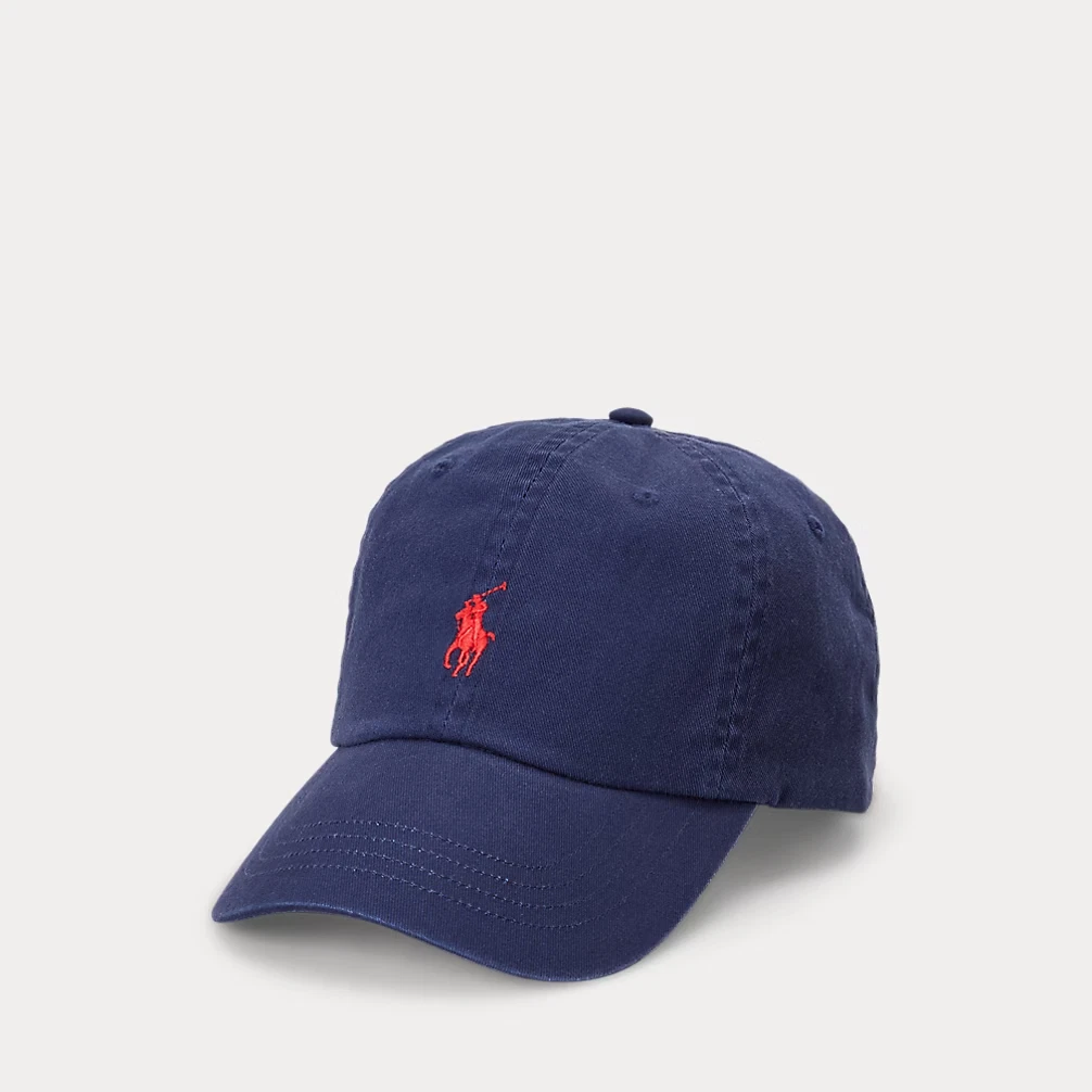 Polo Ralph Lauren Cotton Chino Baseball Cap Navy/Red, Adjustable
Opens in a new window or tab