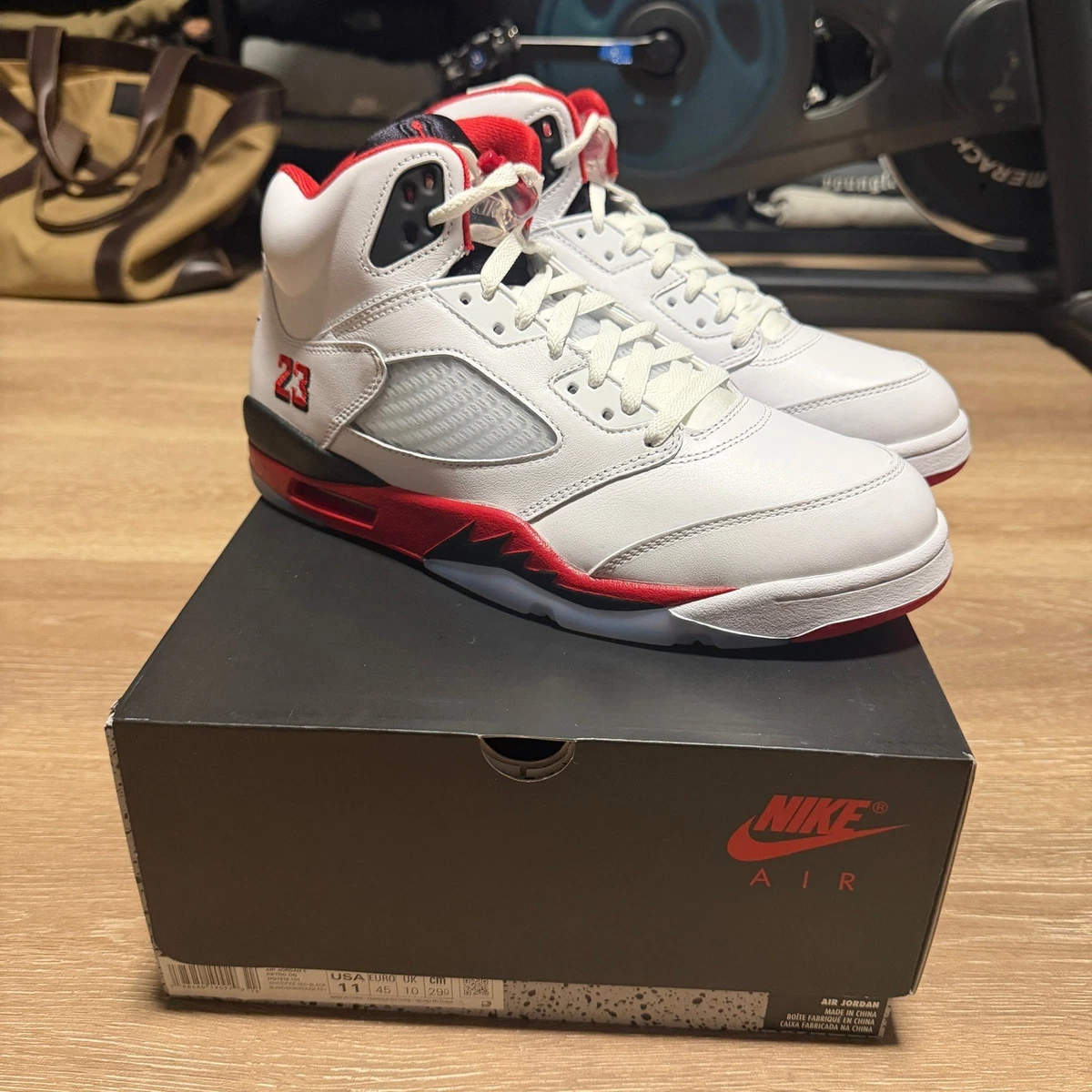Las mejores ofertas en Jordan 5 OG 1990 Fire Red | eBay