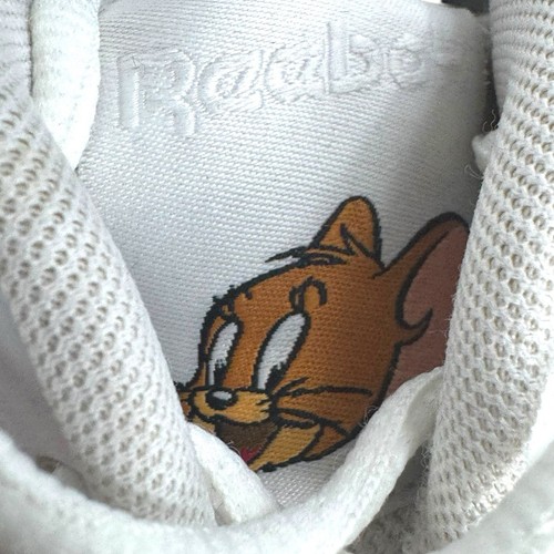 Reebok Club Memt Tom & Jerry Sneaker weiß grau Fell gelb Käse Damen 9,5 - Bild 11 von 16
