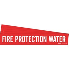 BRADY 7110-1HV-PK Pipe Marker,,Fire Protection Water,PK5 781WT1