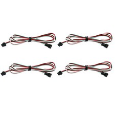 4Pcs 1M/3.28FT 22AWG 3 Pin JST SM Male Female Plug LED Connector Extension Ca...