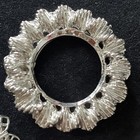 2 Silver Tone Scarf Clips Lot Of 2 Different Clips For Scarves — photo 5
