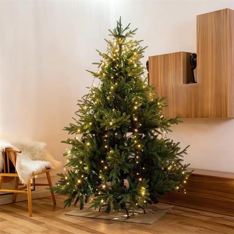 Guirlande lumineuse pour sapin 2m05 anneau de suspension et 8 brins 280 LED