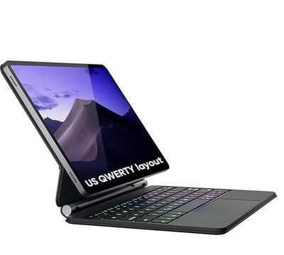 doqo Tastaturhülle Galaxy Tab 12,4 Zoll Touchpad