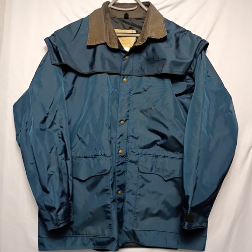 Schaefer Outfitter Men's Large Nylon Western Ranch Jacket Blue