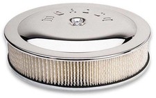 Moroso Air Cleaner Assembly 65946 Chrome Steel Round 14 X 5 In. Dominator Moroso Air Cleaner Assembly 65946 Chrome Steel Round 14 X 5 In. Dominator