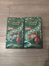 2 Lindt LINDOR Christmas Assorted Chocolate Candy Truffles 6 Oz Each BB 07/2025