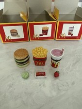 Phb Midwest Of Cannon Falls Mcdonalds Trinket Boxes Set Big Mac Fries Shake