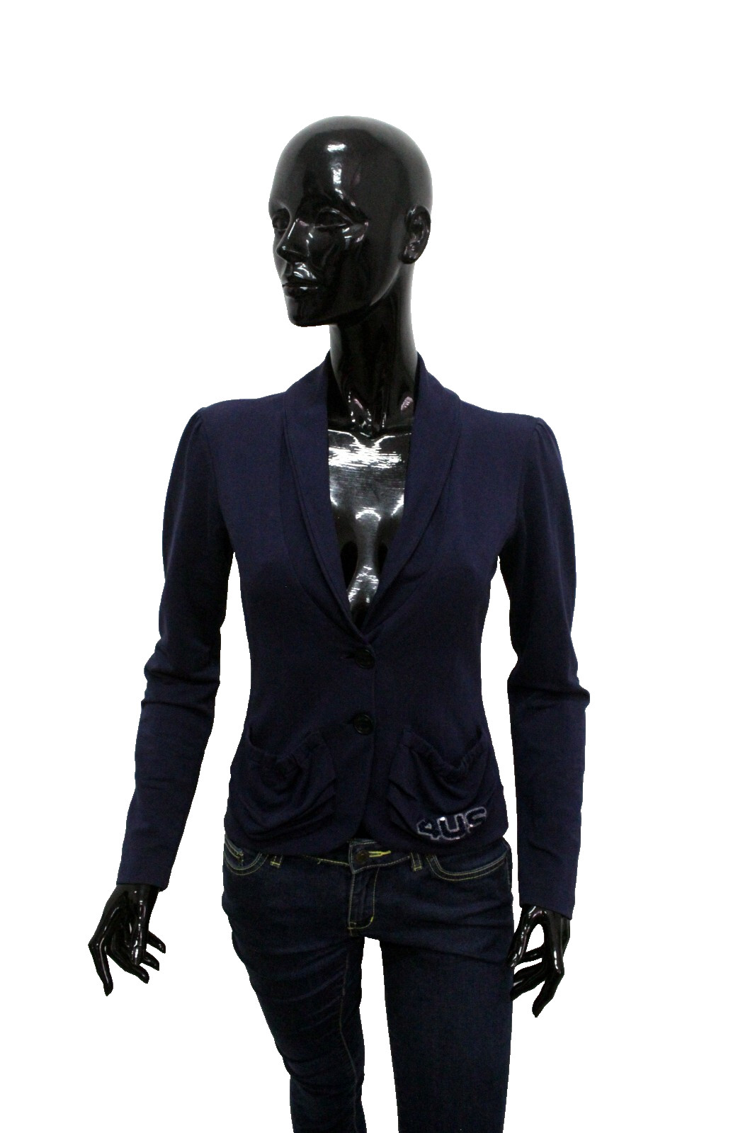 4US Cesare Paciotti Giacca Donna Taglia 40 Jacket Autunnale Giubbotto Woman Logo