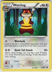 Pokemon Watchog 79/98 Emerging Powers Uncommon card