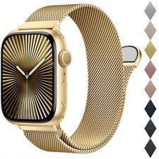 Mesh Metal Loop with Apple Band 40mm 41mm 38mm 42mm Series 11 10 9 8 7 6 5 4 ...