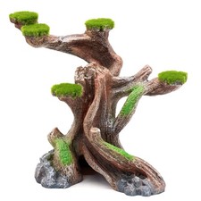 relaqcc Reptile Decor Aquarium Decorations Artificial Moss Medium-A, colour