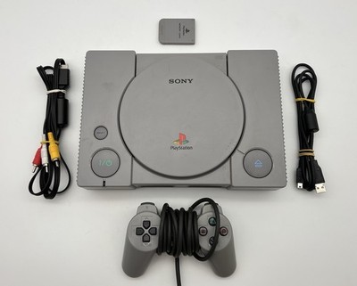 Sony Playstation 1 Konsole SCPH-7502 | Grau | alle Kabel | Controller | PS1