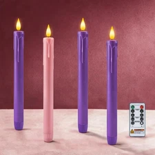 Homemory Flameless Advent Candles, Set of 4, Pack C-Advent Candles 