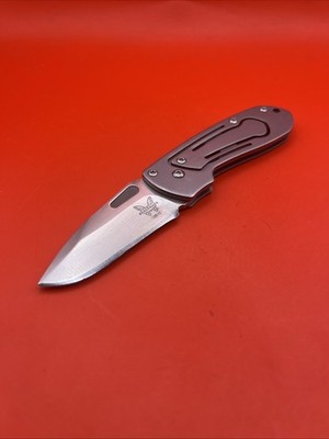 Vintage Benchmade McHenry & Williams Red Class (BENCHMITE II 10610) Pocket Knife