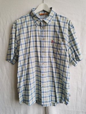 Fjällräven Giraffe Hemd XL weiß kariert Outdoor Funktionsshirt