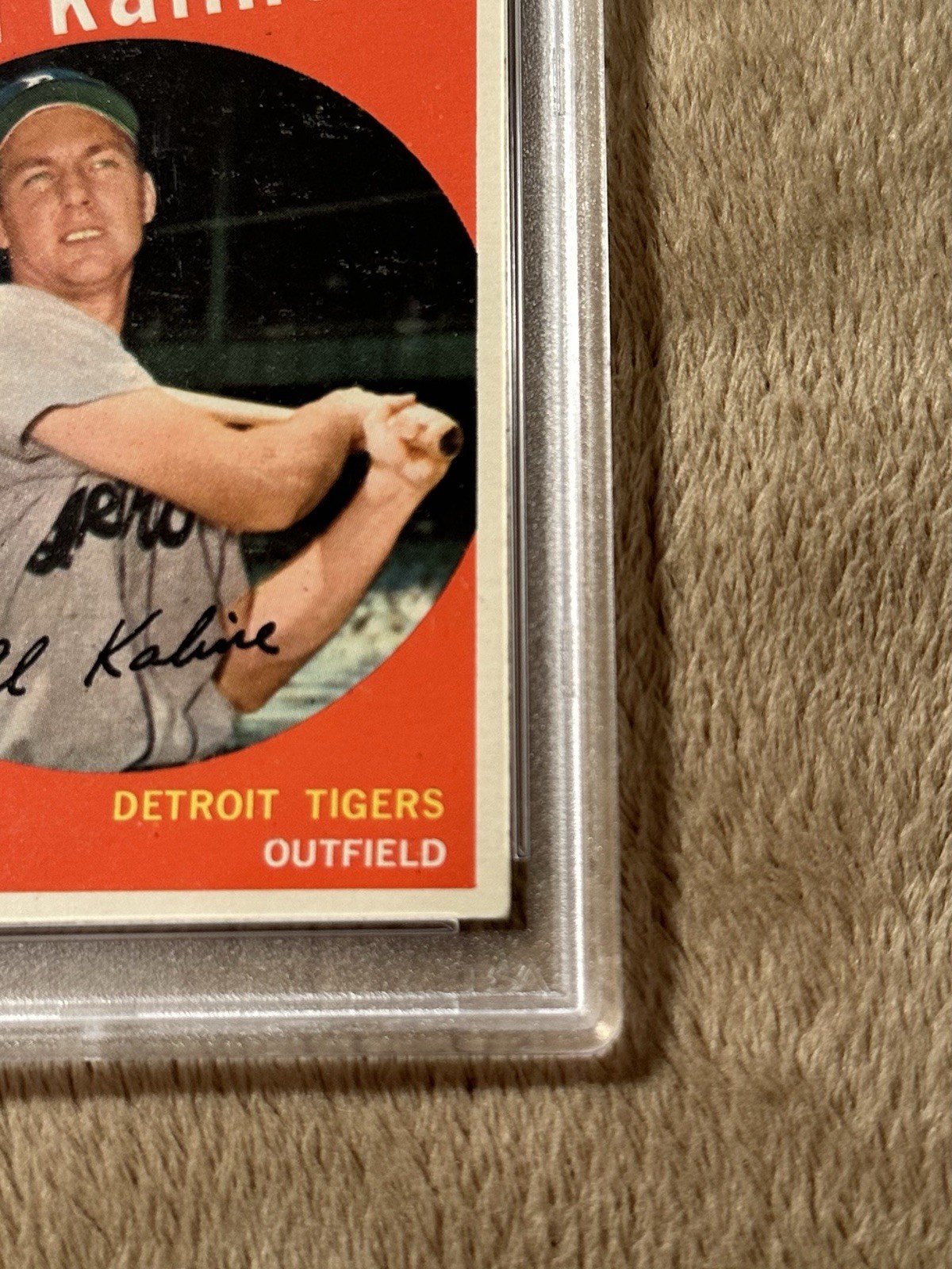 1959 Topps Al Kaline #360 PSA 5 EX Detroit Tigers HOF Vintage view 4