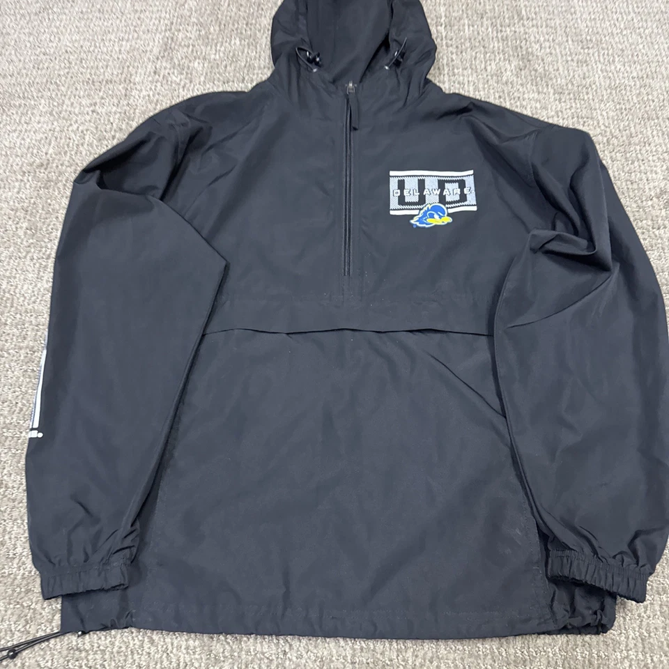 Cortavientos Champion University Of Delaware Negro Manga Larga Niña’s Talla XL Foto 3 de 4