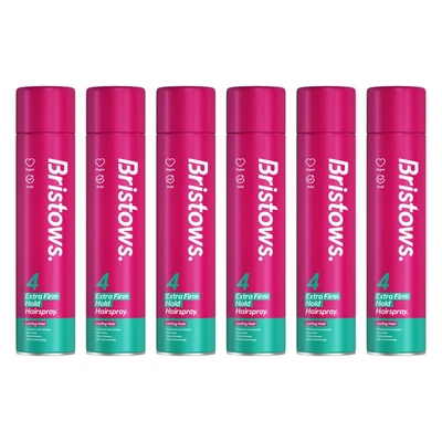 Bristows Extra Firm Hold Hairspray 400ml - Pack of 6