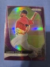 2020 Panini Prizm - Tier III Aaron Civale #211 Purple Prizm (RC)