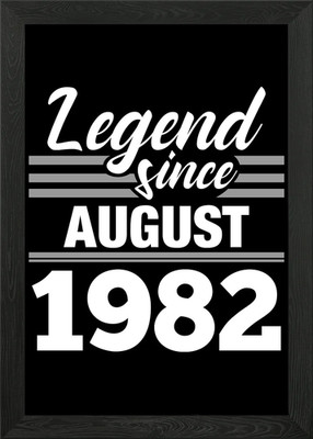 Legende seit August 1982 gerahmtes Wandbild Poster Leinwanddruck Bild
