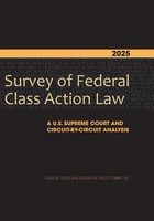 2025 Survey Of Federal Class Action Law Class Actions & Derivative Suits Buch