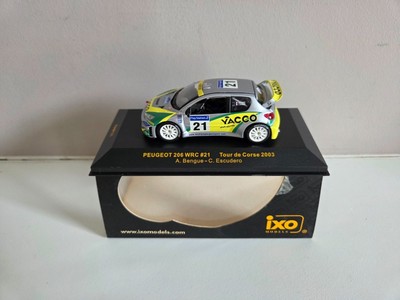 IXO 1/43 Peugeot 206 WRC Bengue/Escudero - Tour de Corse 2003 - RAM131
