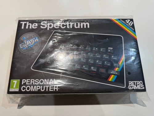 Retro Games / Sinclair 'The Spectrum' Console with Crash Magazine ...
