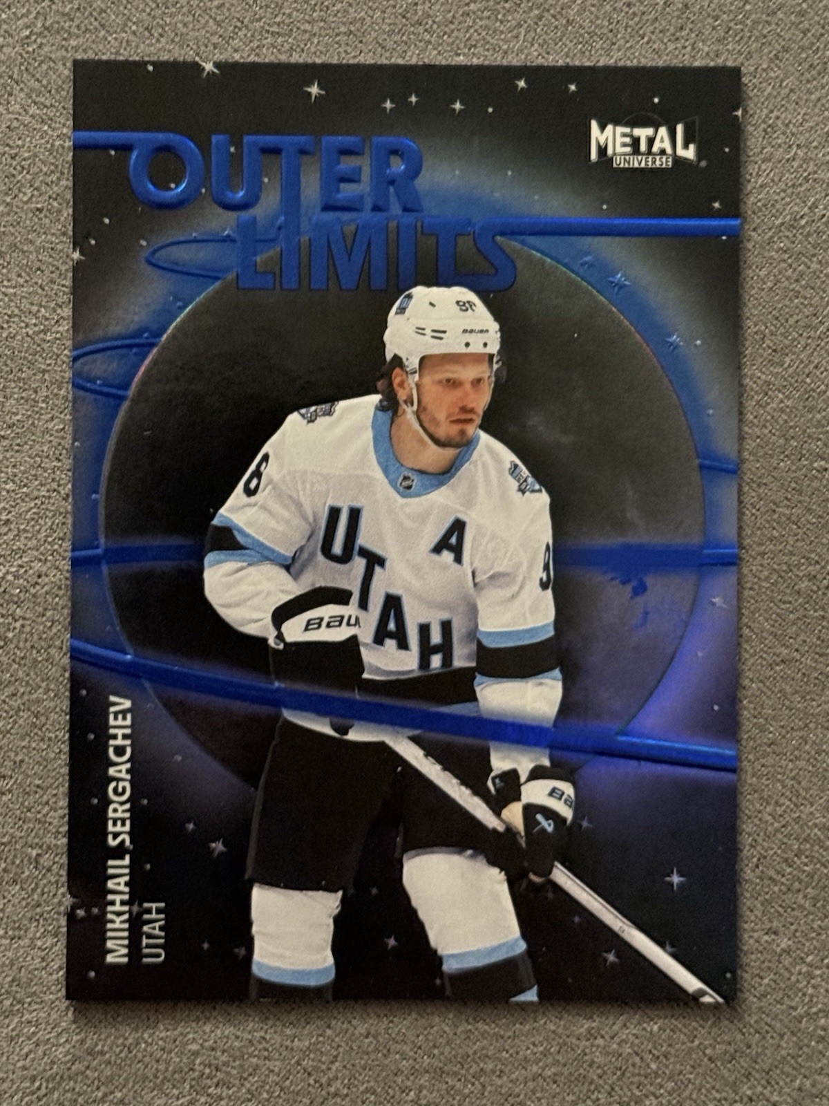 2025/26 NHL Metal Universe OUTER LIMITS Blue /199 Mikhail Sergachev #OL-91
