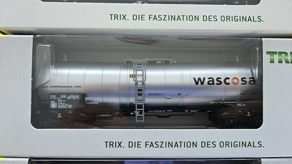 Trix Ho 24544 Set 3 Wagons Citerne Wascosa Neuf Sbb Cff Ffs Piko Jouef Bis.. - Photo 3/4