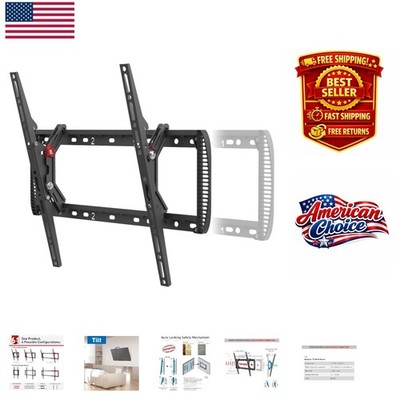Secure Auto Lock TV Wall Mount, Fits 13-90 Inch with 15° Tilt & 132lbs Capacity