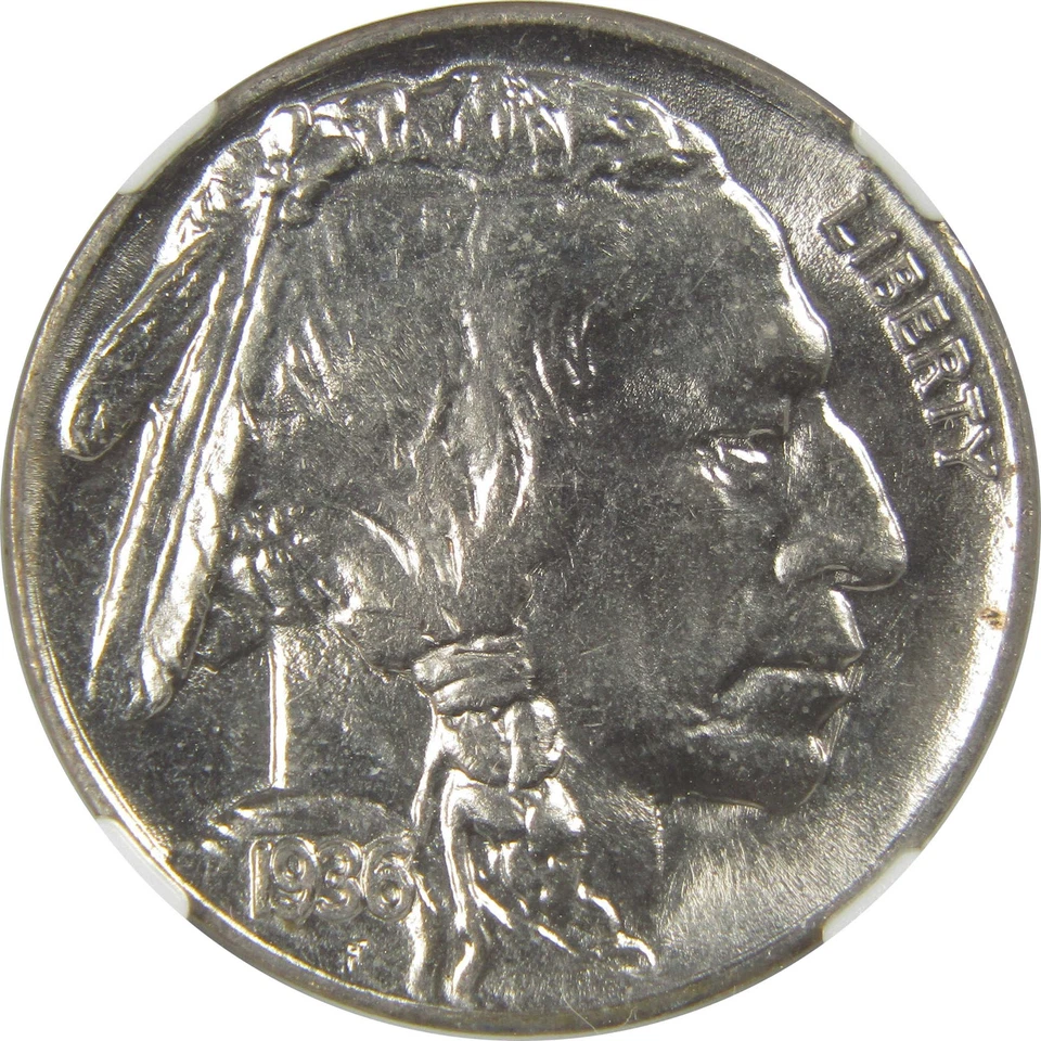 1936 Indian Head Buffalo Nickel MS 66 NGC Bag Fragment SKU:I20549 - Image 3 of 4