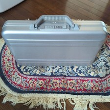 ZERO HALLIBURTON Aluminum Attache Case with Dial Lock - Used, Great