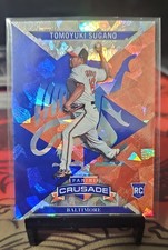 2025 Panini Crusade - Crusade Tomoyuki Sugano #16 Blue Cracked Ice (RC)
