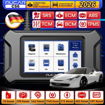 MUCAR CS6 OBD2 Scanner KFZ Diagnosegerät Fehler Auslesegerät 7 Reset TCM TPMS