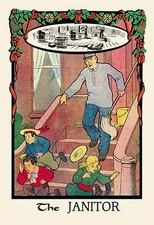 The Janitor H.O. Kennedy Poster Print