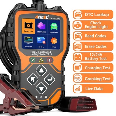ANCEL AS200 Pro Diagnostic Scanner Tool Code Reader Check Engine Battery Tester 